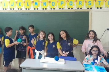 Experiência Científica na EMEF Francisco Gomes de Souza ensina sobre dia e noite