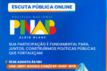 A Arte De Ouvir: PNAB promove escuta pública online para fortalecer políticas culturais   