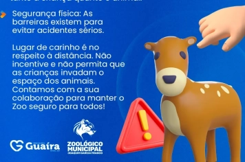 COMUNICADO: SEGURANÇA NO ZOOLÓGICO MUNICIPAL 