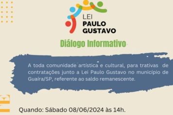 Guaíra promove o Diálogo Informativo sobre Recursos Culturais da Lei Paulo Gustavo