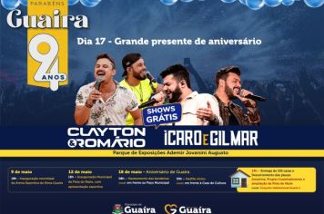 94 anos de Guaíra, uma grande festa de aniversário aos guairenses