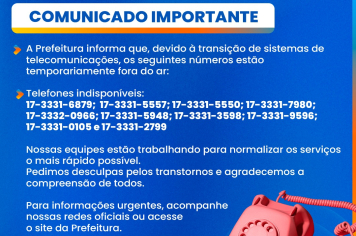COMUNICADO IMPORTANTE | Prefeitura de Guaíra