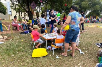 Muitas brincadeiras e oficinas movimentam o primeiro dia do “Festival de Férias – Criança Feliz é Criança Ativa”