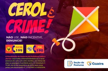Uso de linha cortante em pipas é crime