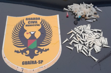 Guarda Civil de Guaíra Apreende Cocaína em Terreno Baldio 