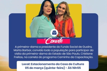 Primeira-dama do Estado dá continuidade às visitas do Caminho da Capacitação e chega a Guaíra