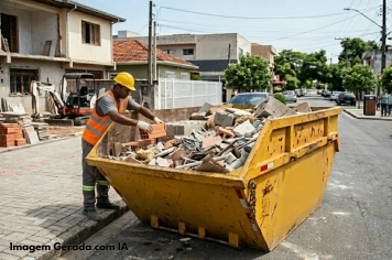 Atenção ao uso correto de caçambas de entulho