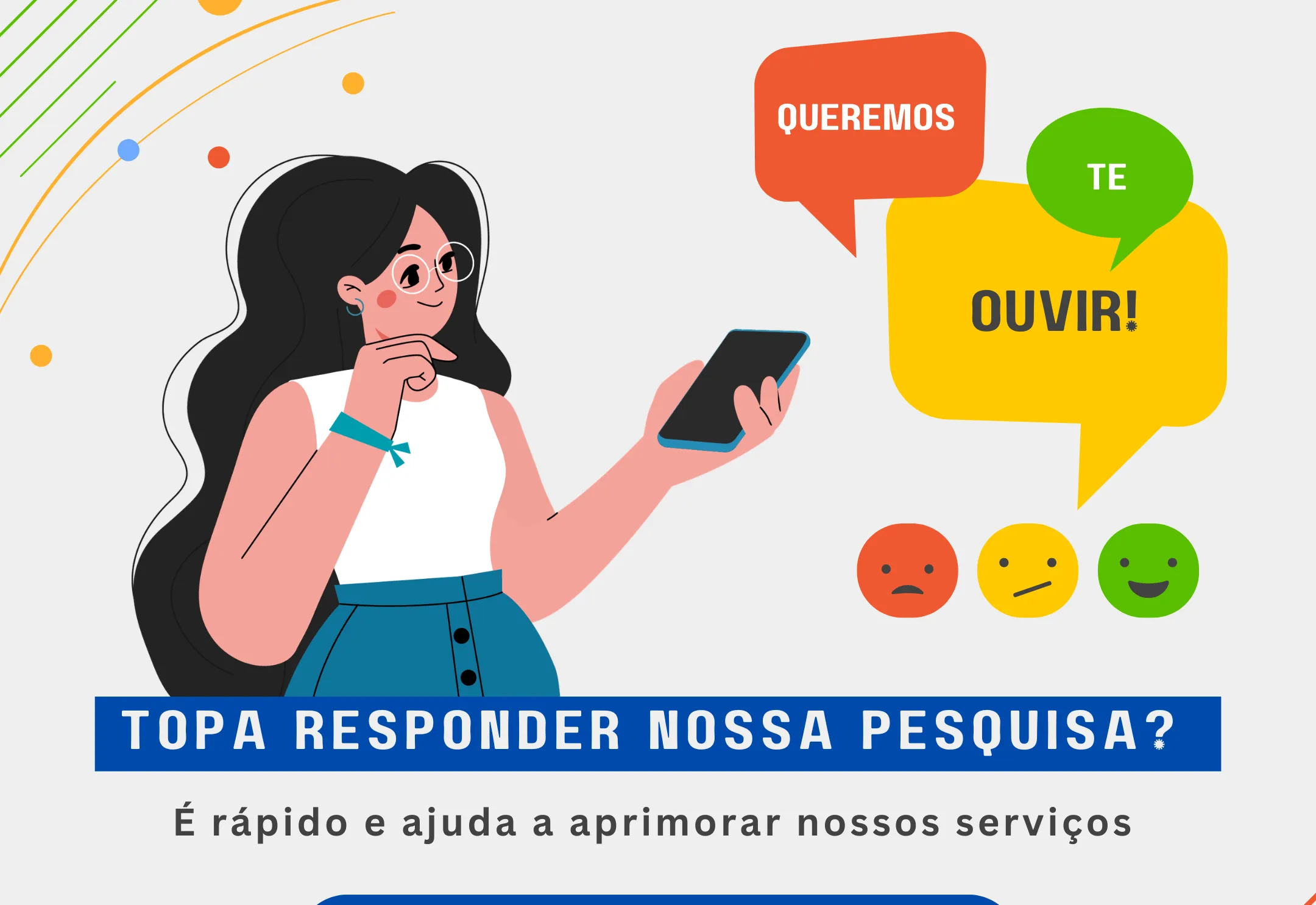 Sua voz constrói a nossa rede de Saúde: participe da pesquisa de satisfação