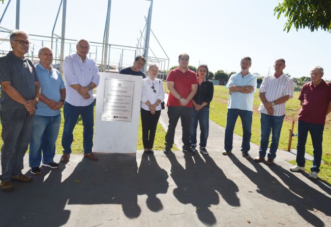 Prefeito e família do homenageado fazem visita oficial à Arena Esportiva “José Albino Nogueira”