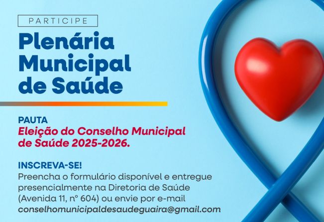 Exerça sua Cidadania participe da Eleição do Conselho Saúde 