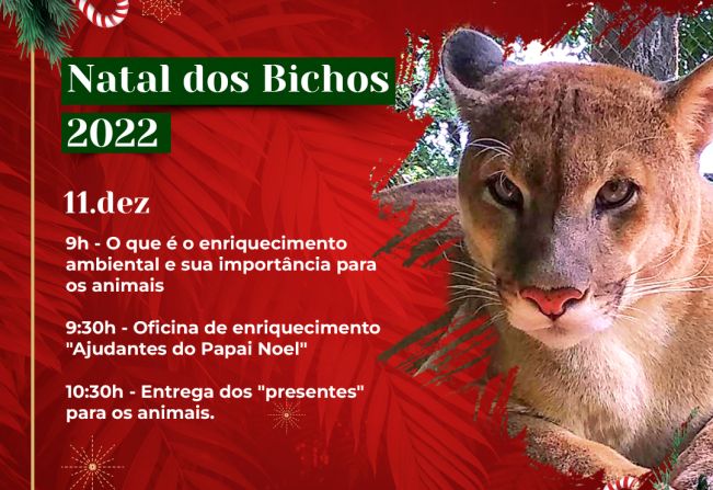 Zoológico promove 2º Natal dos Bichos