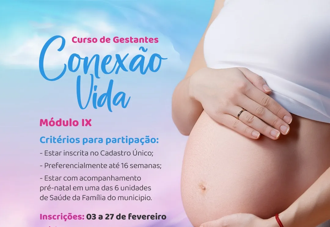 Fundo Social de Solidariedade anuncia mais um módulo do curso para gestantes 