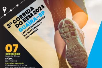 Dia 7 de setembro tem a Corrida do Bem 2023