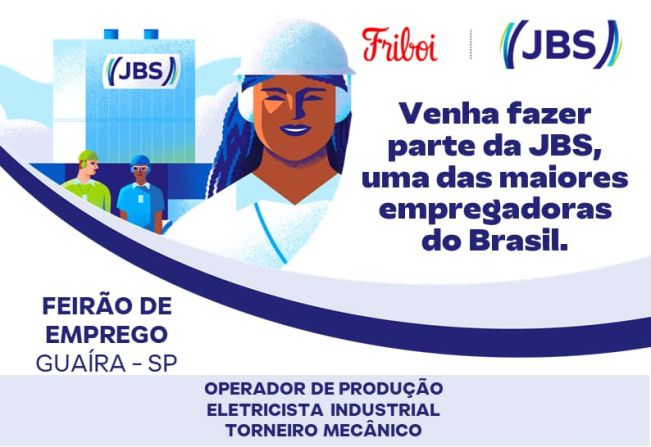 Feirão de Empregos do JBS oferta empregos para Guaíra